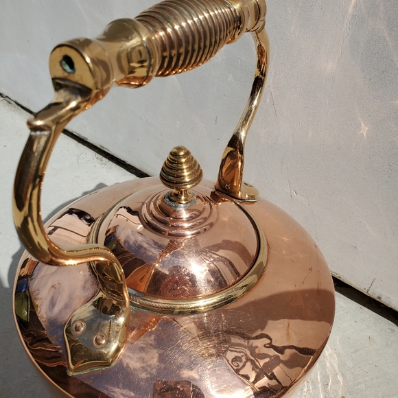 Vintage Copper Large Tea Kettle, Mid 19th Century - Picture 6 of 8